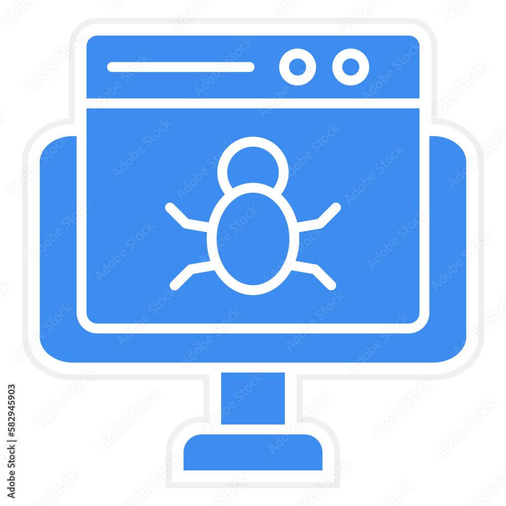 Vector Design Website Bug Icon Style Vector Design Website Bug Icon Style