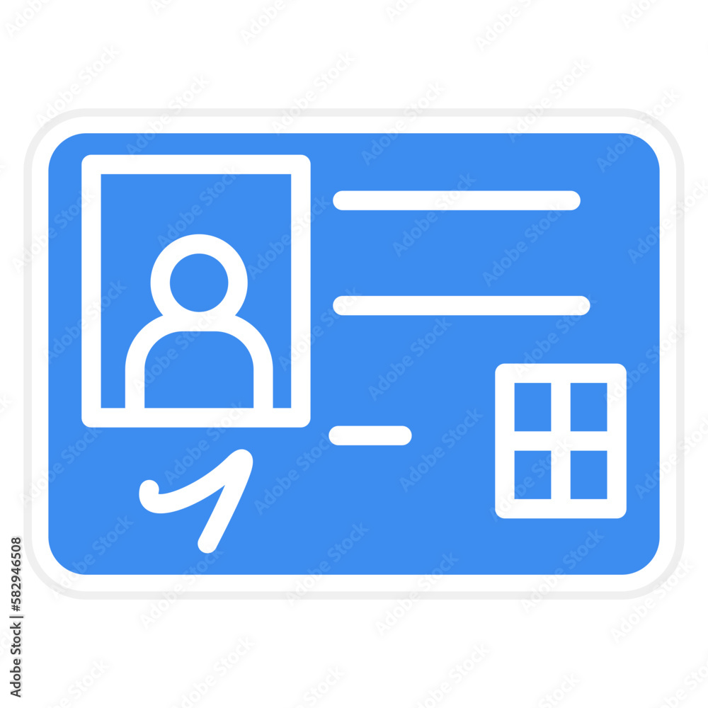 Vector Design ID Card Icon Style Vector Design ID Card Icon Style