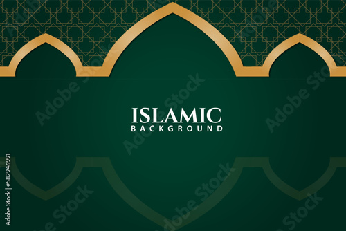 Background Ramadhan Kareem Islamic pattern presentation of modern