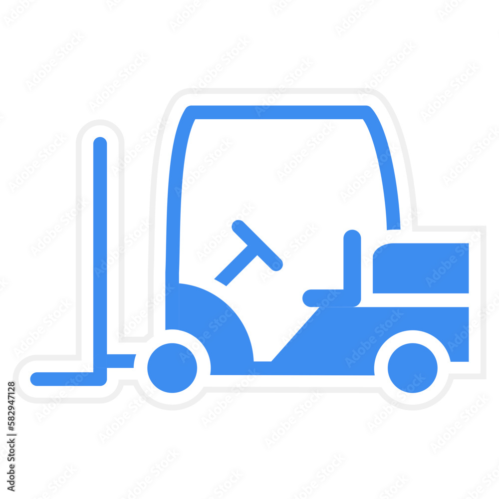 Vector Design Forklift Icon Style Vector Design Forklift Icon Style