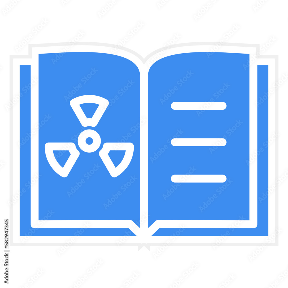 Vector Design Chemistry Open Book Icon Style