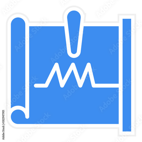 Vector Design Seismograph Icon Style