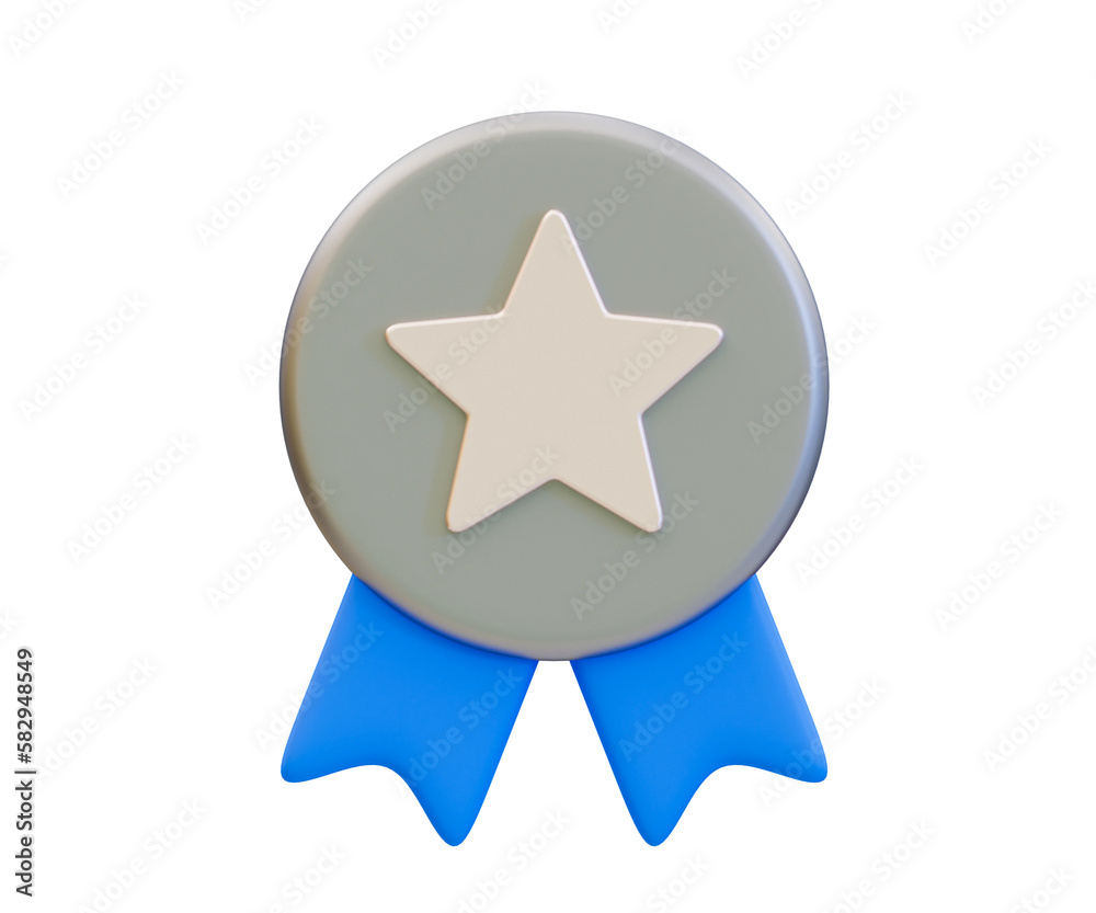 3d minimal sport competition award. sport winner medal. A silver medal. 3d rendering illustration. 3d minimal sport competition award. sport winner medal. A silver medal. 3d rendering illustration.