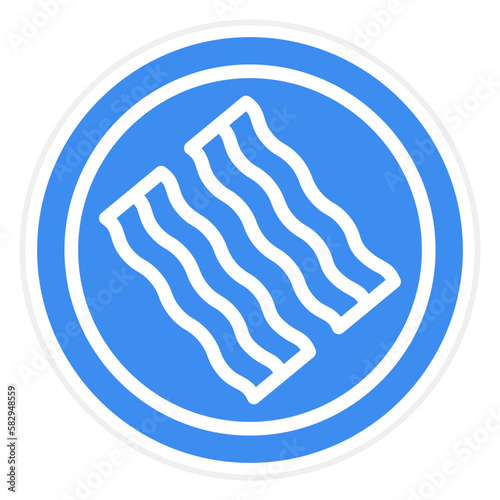 Vector Design Bacon Icon Style