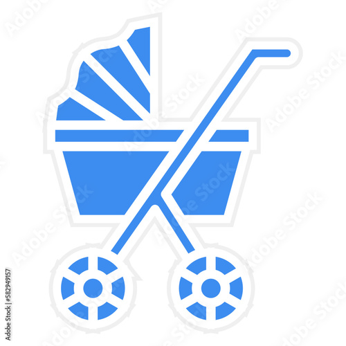 Vector Design Stroller Icon Style