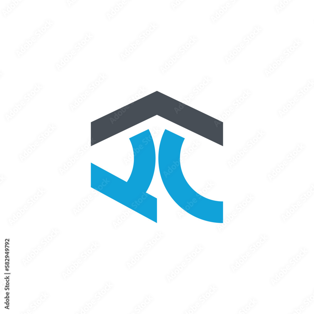 abstract r and c logo design abstract r and c logo design