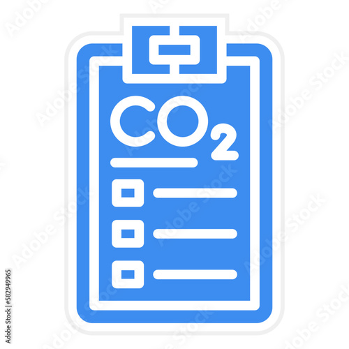 Vector Design Carbon dioxide Report Icon Style