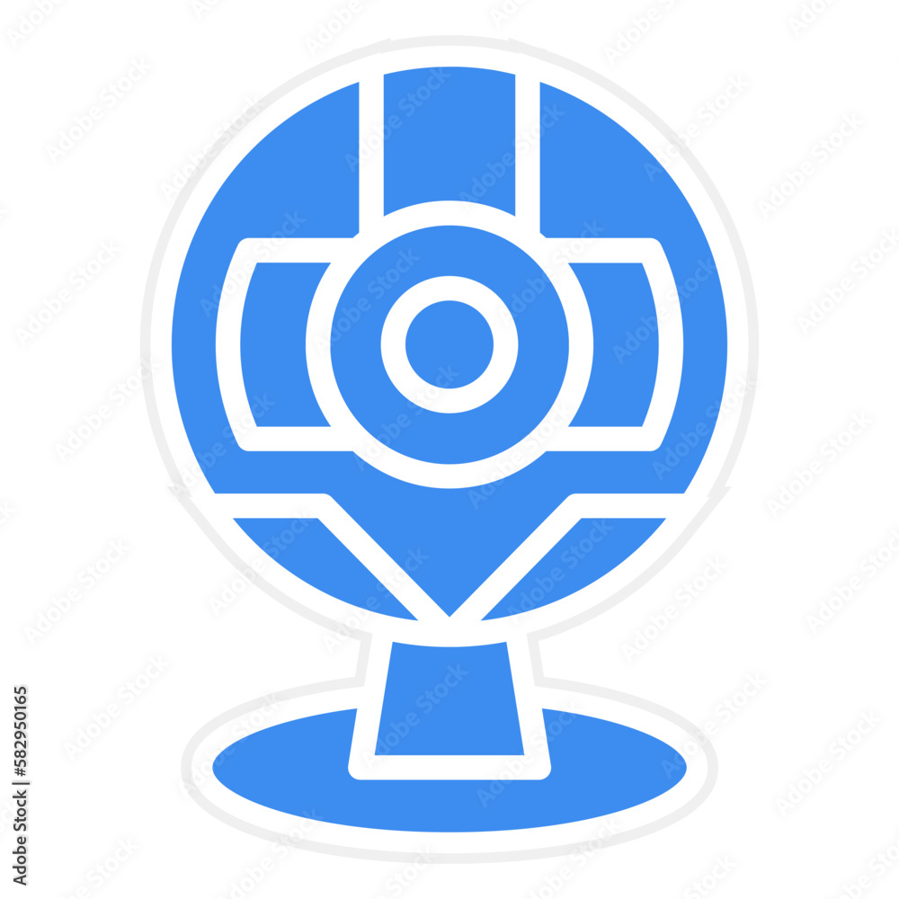 Vector Design Round Webcam Icon Style Vector Design Round Webcam Icon Style