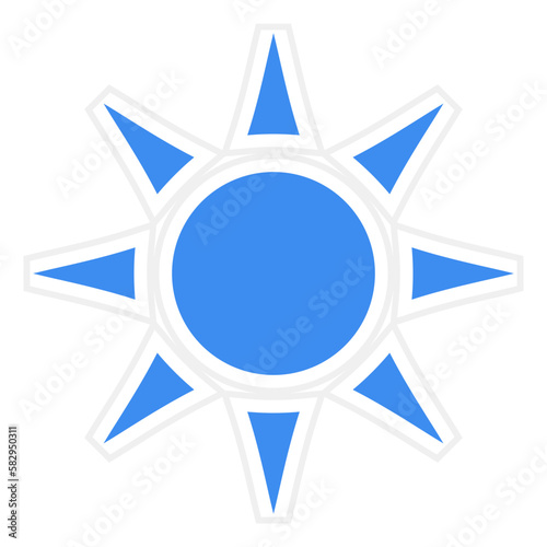 Vector Design Sun Icon Style