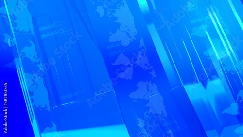 Global earth map rotating digital world breaking news Studio Background for news report and breaking news on world live report. Business
