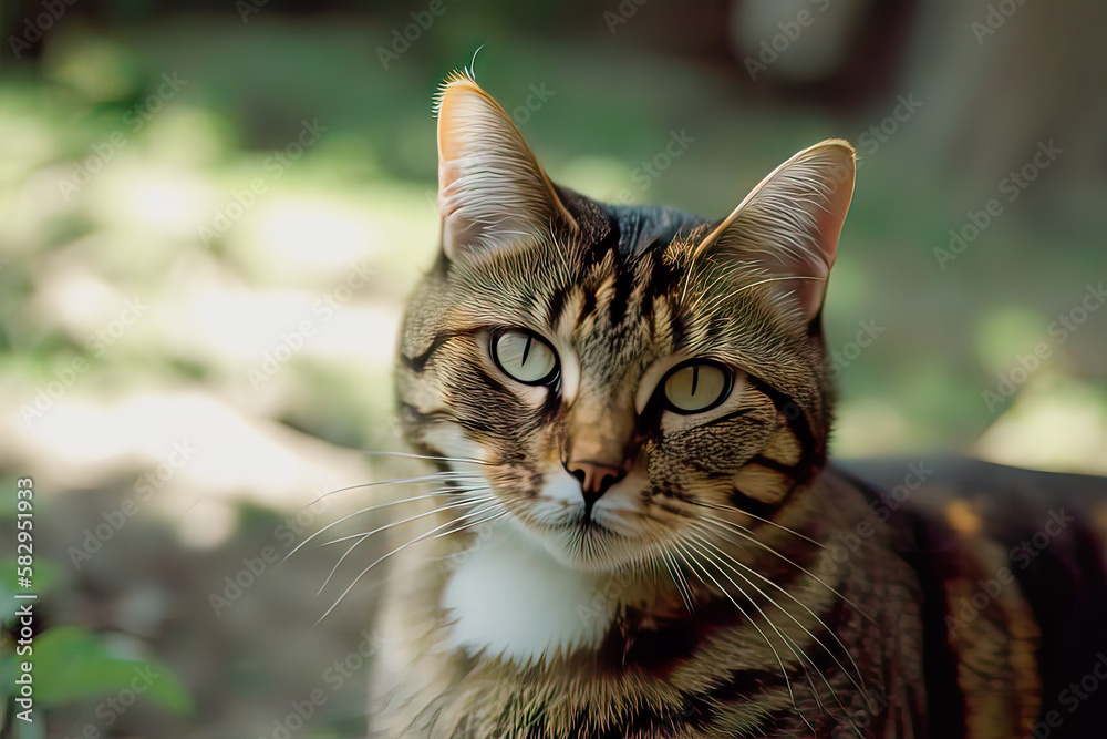 Cute cat holiday, travel, leisure, (generated ai) Cute cat holiday, travel, leisure, (generated ai)