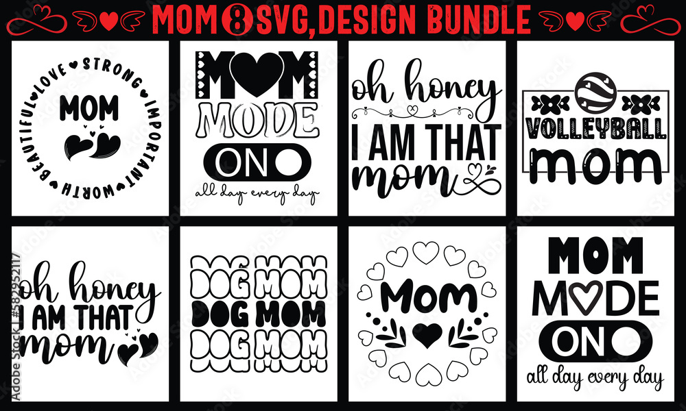 Mom cut file Bundle, Mother's day SVG, Mom SVG Cut File Women's cut file quotes, Mother’s day Cut Files for Cutting Machines like Cricut and Silhouette