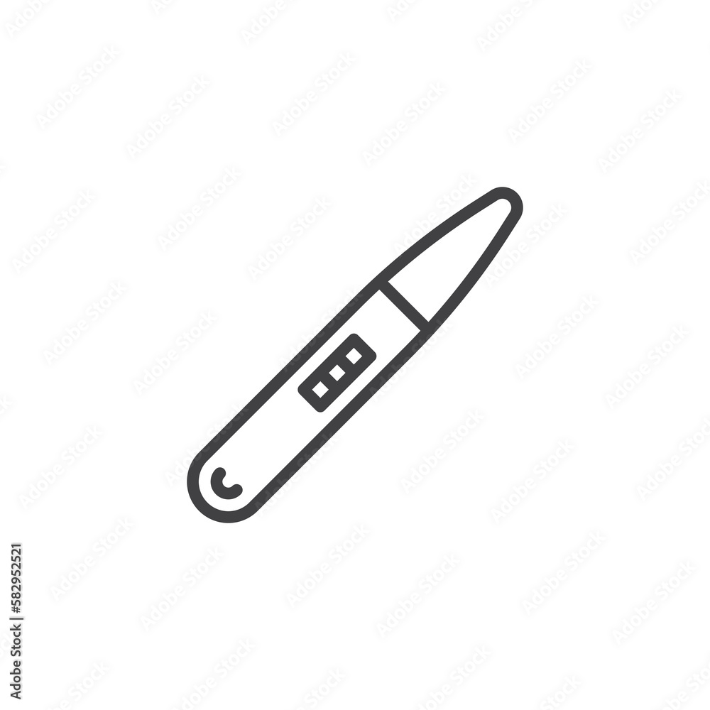 Pregnancy test line icon Pregnancy test line icon