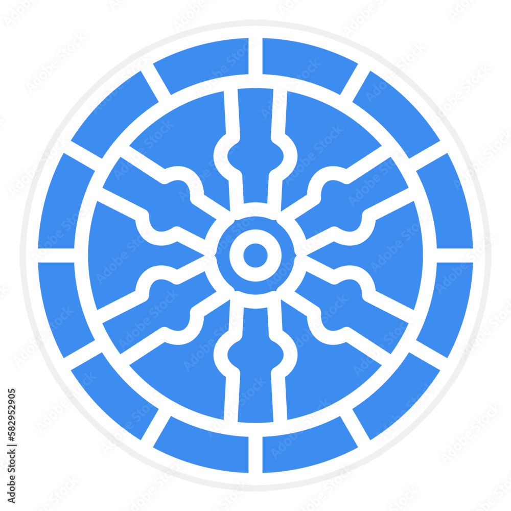Vector Design Wooden Wheel Icon Style Vector Design Wooden Wheel Icon Style