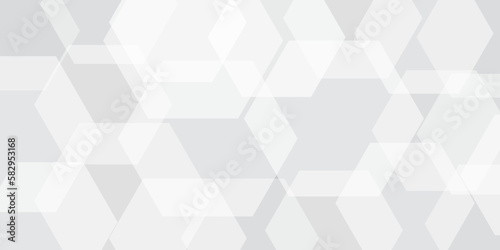 Abstract background with Hexagons and Triangles Seamless Pattern and geometric in vector design .Science Technologic Hexagonal Pattern Light Conceptual Illustration and website banner and graphic art