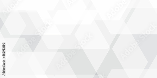 Abstract background with Hexagons and Triangles Seamless Pattern and geometric in vector design .Science Technologic Hexagonal Pattern Light Conceptual Illustration and website banner and graphic art