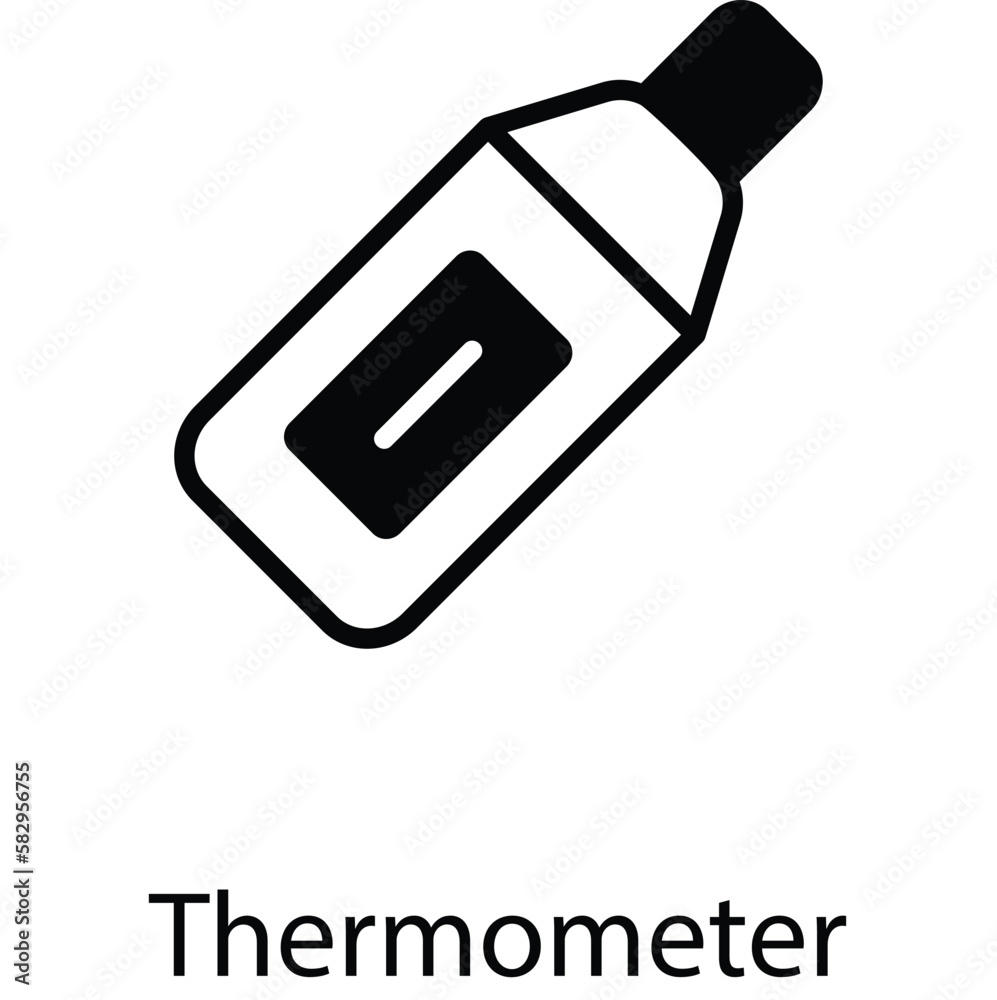 Thermometer icon design stock illustration Thermometer icon design stock illustration