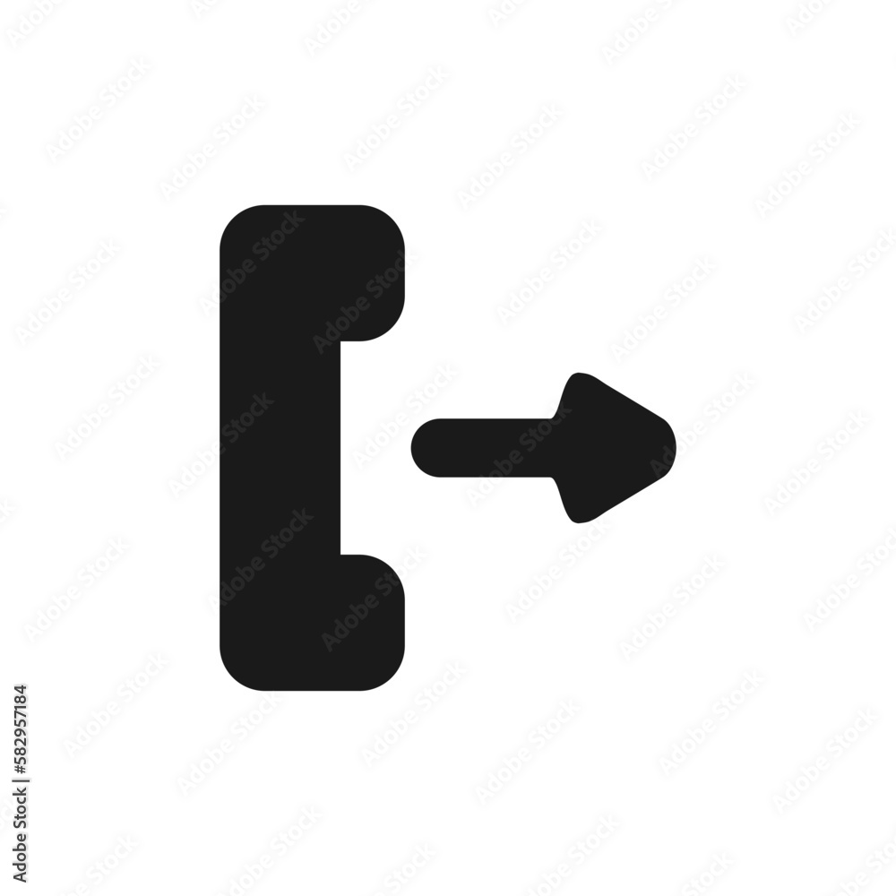 Outgoing call icon. Smartphone ui. Vector illustration in trendy style. Editable graphic resources for many purposes. Outgoing call icon. Smartphone ui. Vector illustration in trendy style. Editable graphic resources for many purposes.