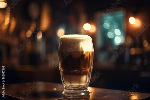 Irish Coffee in a pub