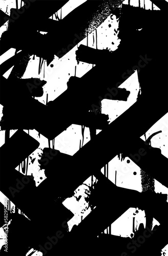Black and white grunge texture. Abstract vertical background