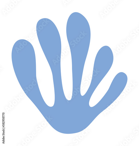 Leaf shape matisse style