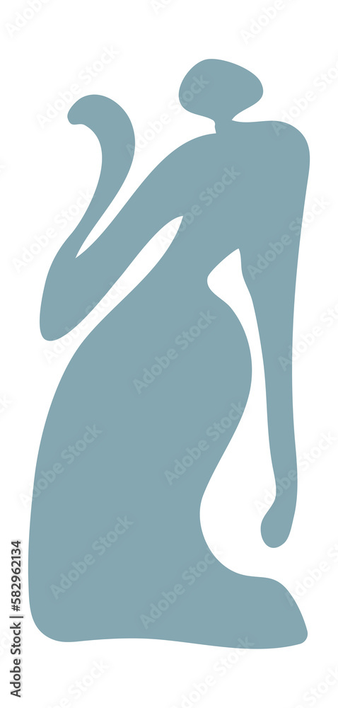 Female nude posture matisse style Female nude posture matisse style