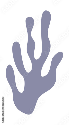Leaf shape matisse style