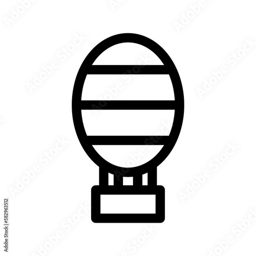 air balloon icon or logo isolated sign symbol vector illustration - high-quality black style vector icons 