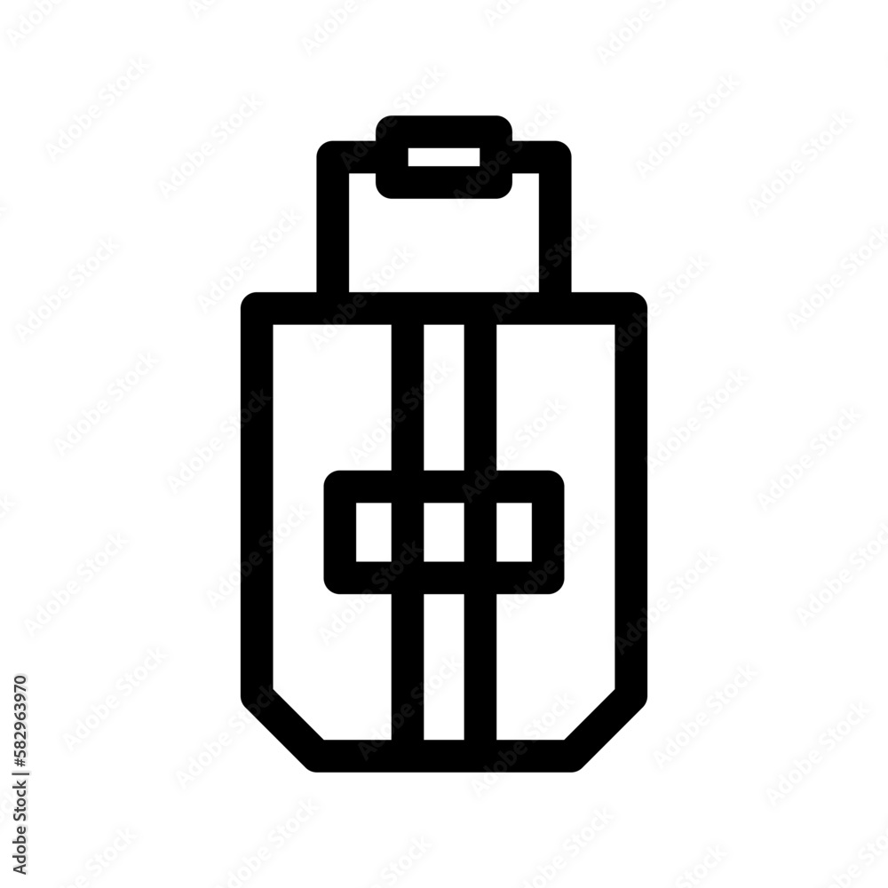 Obraz premium baggage icon or logo isolated sign symbol vector illustration - high-quality black style vector icons 