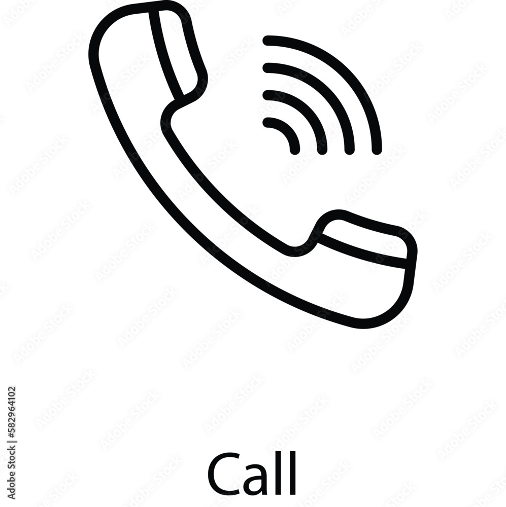 Call icon design stock illustration Call icon design stock illustration