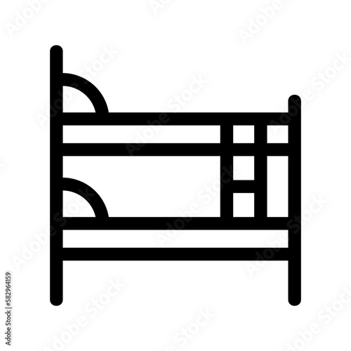 bed icon or logo isolated sign symbol vector illustration - high-quality black style vector icons
