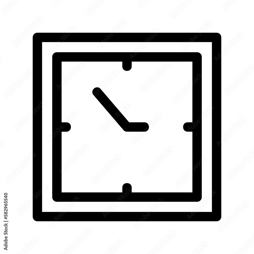 clock icon or logo isolated sign symbol vector illustration - high-quality black style vector icons
