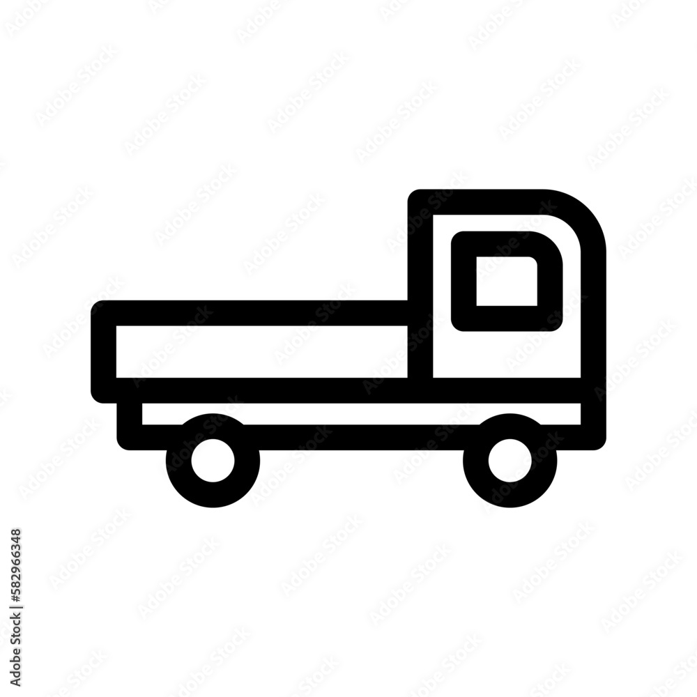 delivery van icon or logo isolated sign symbol vector illustration - high-quality black style vector icons
