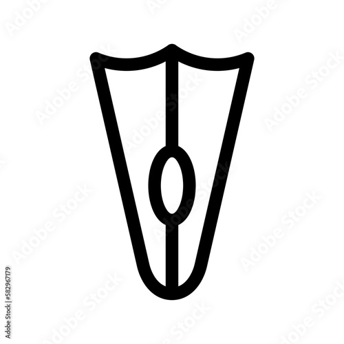 flippers icon or logo isolated sign symbol vector illustration - high-quality black style vector icons
