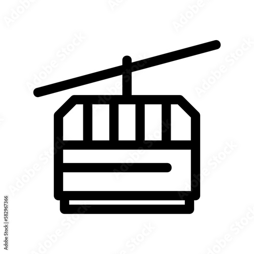 funicular icon or logo isolated sign symbol vector illustration - high-quality black style vector icons
