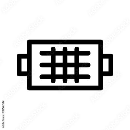 grill icon or logo isolated sign symbol vector illustration - high-quality black style vector icons 