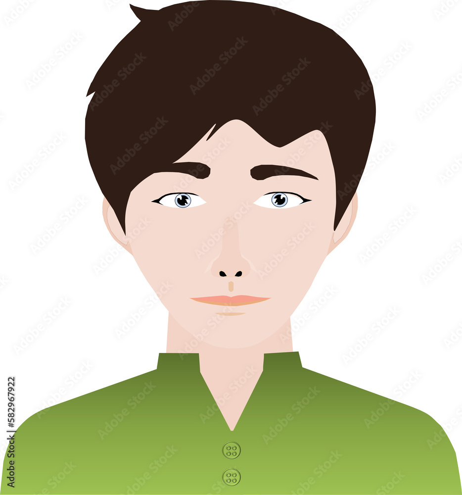 [Male] It is an illustrative image that can be used in various ways in messengers, resumes, and communities.