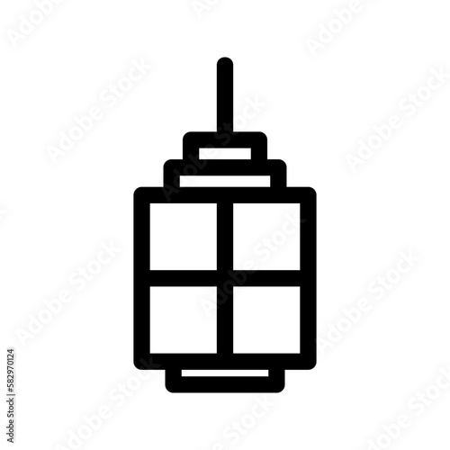 lantern icon or logo isolated sign symbol vector illustration - high-quality black style vector icons 