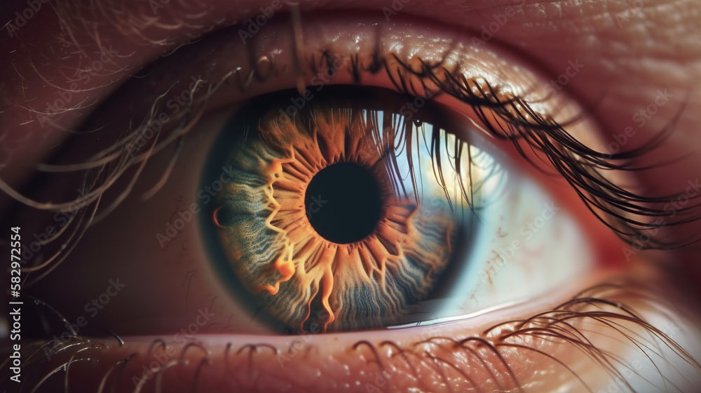 Human Eye, Generative AI, Illustration