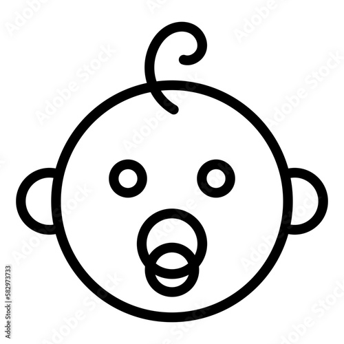 baby icon schwarz