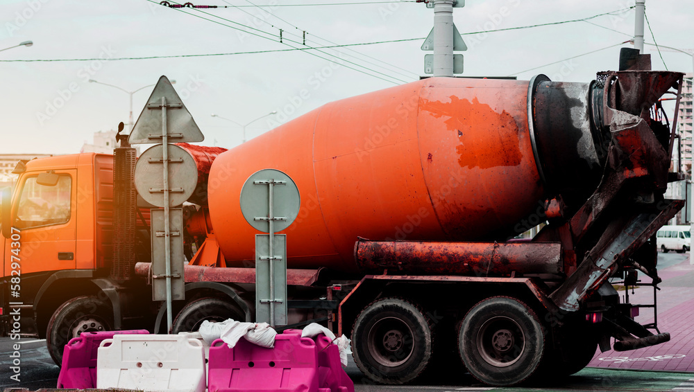Heavy Concrete Truck