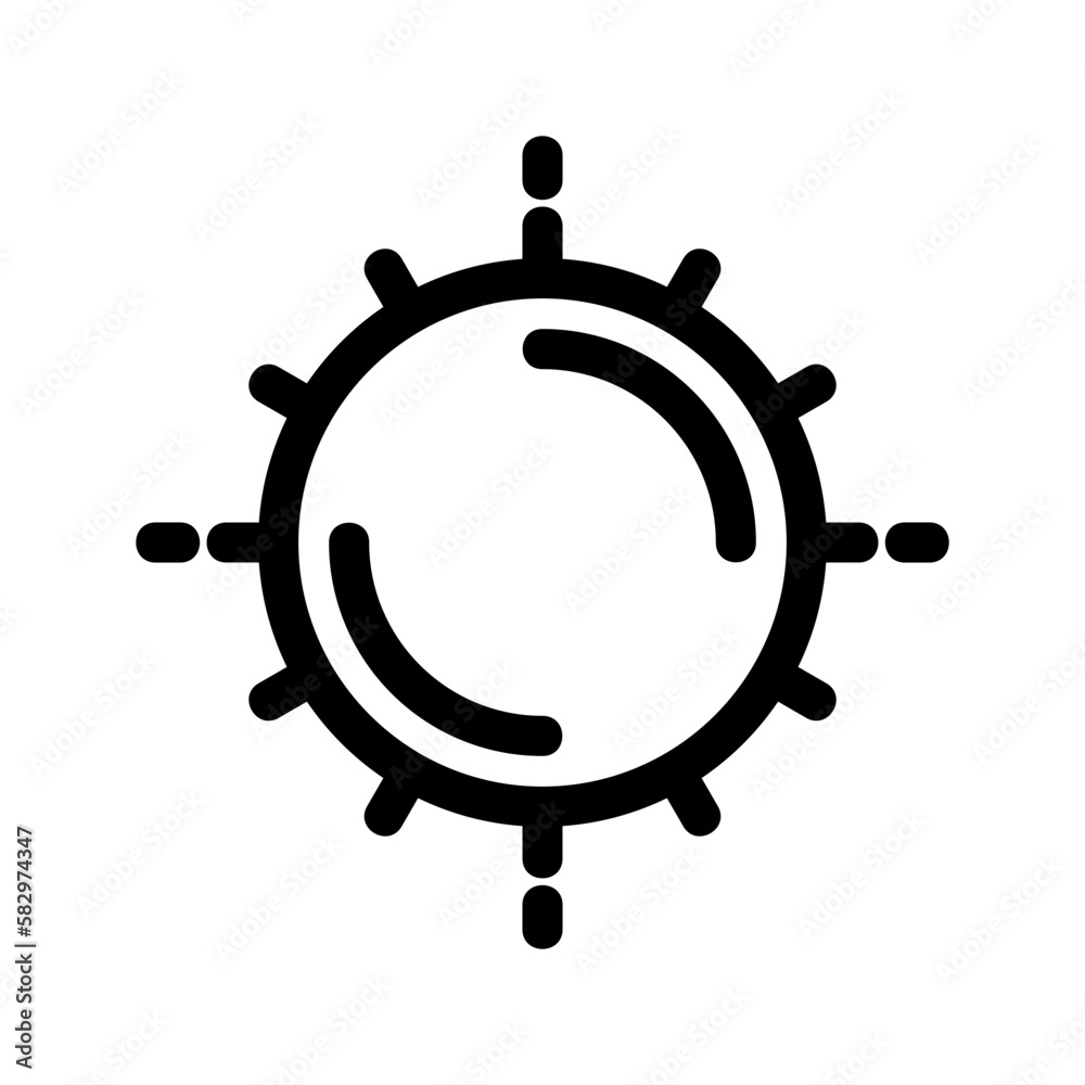 sun icon or logo isolated sign symbol vector illustration - high-quality black style vector icons
