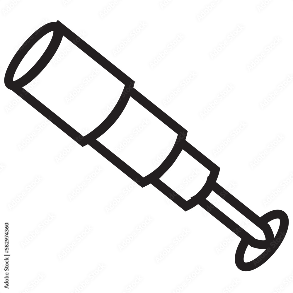 vector, Image of telescope vector, Image of telescope