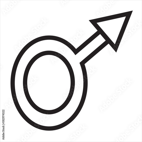 vector, Image of male genital symbol, Black and white color, with transparent background