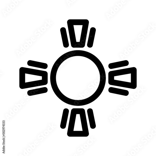 sun icon or logo isolated sign symbol vector illustration - high-quality black style vector icons 