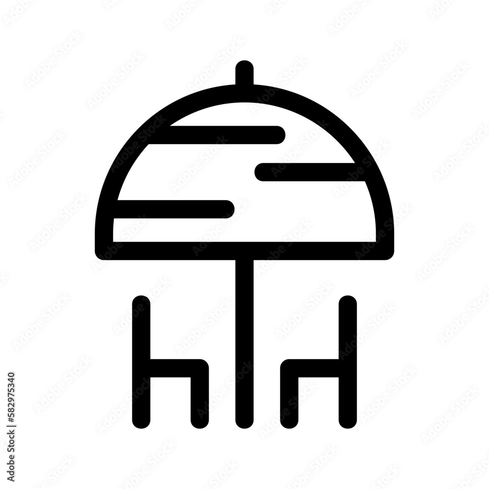 umbrella icon or logo isolated sign symbol vector illustration - high-quality black style vector icons
