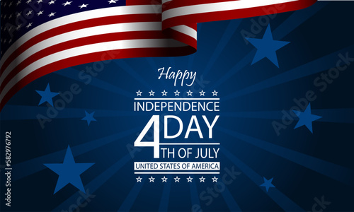 Happy Independence Day USA Fourth of July Background Design