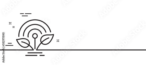 Incubator line icon. Incubate business sign. Startup technology symbol. Minimal line illustration background. Incubator line icon pattern banner. White web template concept. Vector