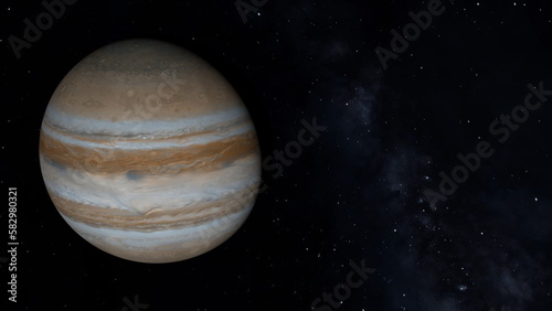 Planet Jupiter. Space exploration.