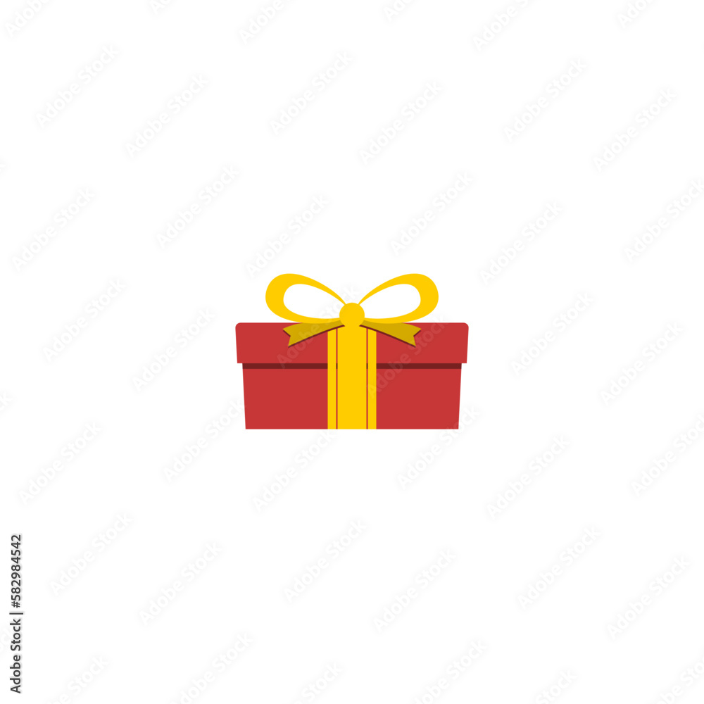 Surprise gift box icon. Wonder gift logo isolated on white background Surprise gift box icon. Wonder gift logo isolated on white background